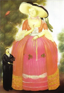 Self Portrait with Madame Pompadour Fernando Botero Oil Paintings